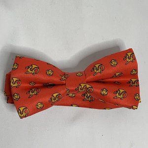 Black Tie Geek Red and Gold Bow Tie from Loot Crate Dungeons and Dragons Necktie